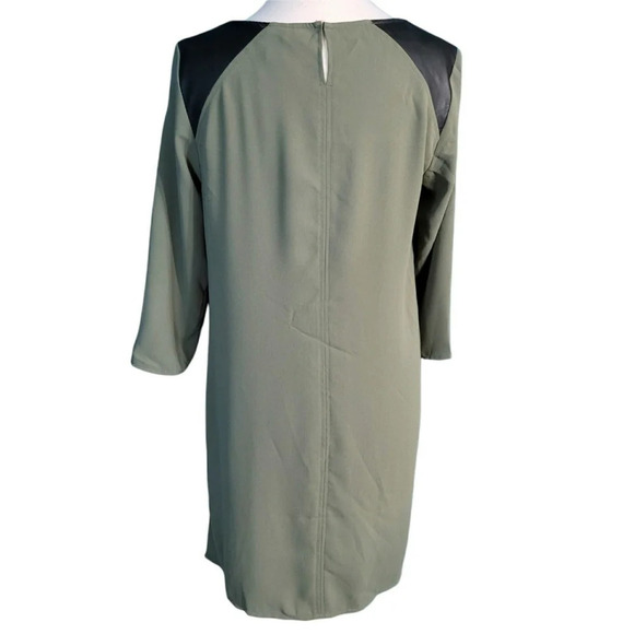 H & M Khaki Green Shift Dress Size 12 - Picture 4 of 8
